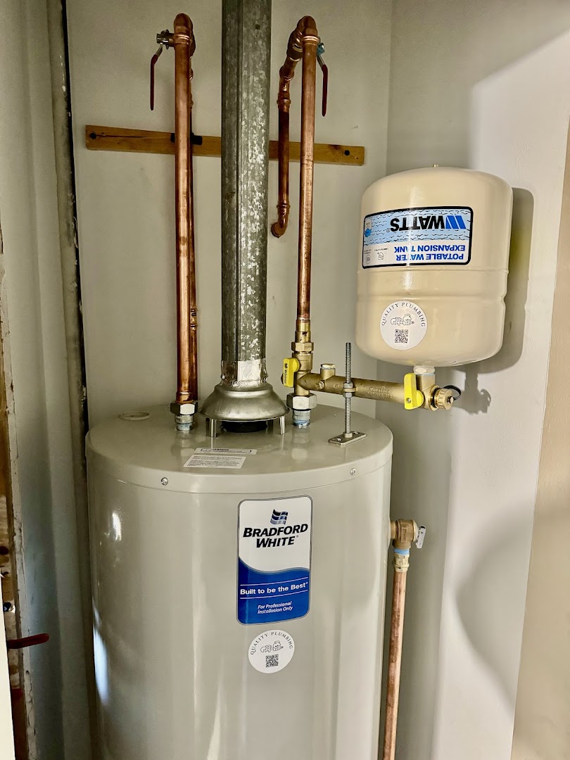 Water heater connections checked during a repair visit
